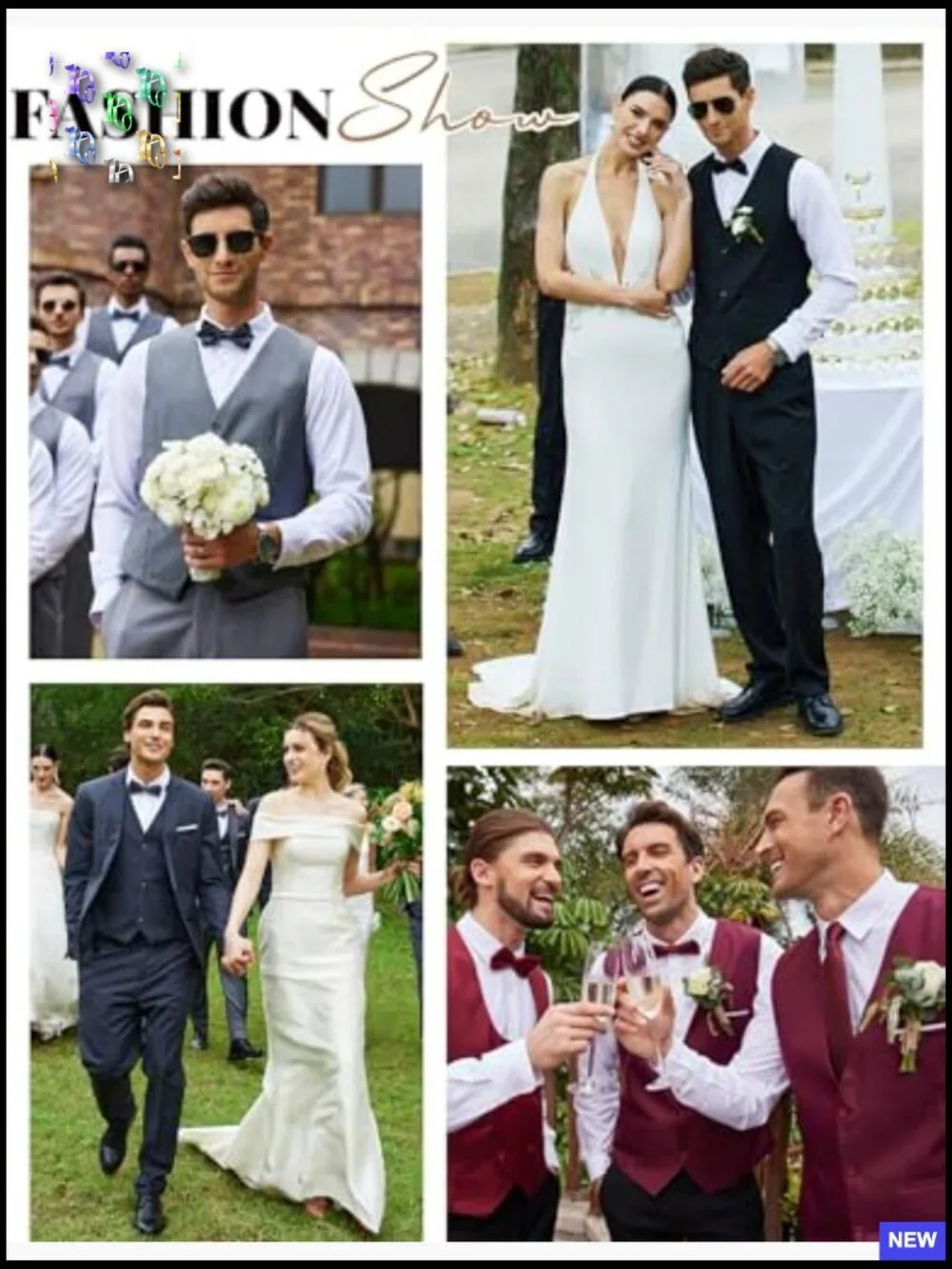 Slim Fit Formal Dress Waistcoat Business Vest Casual Elegant Menswear